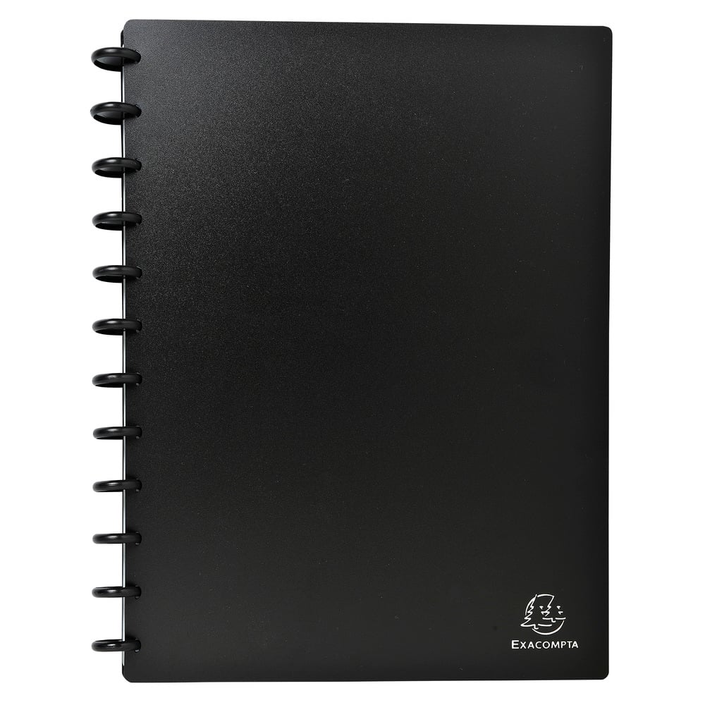 Exacompta Business card holder, A4, PP, for 196 cards, black