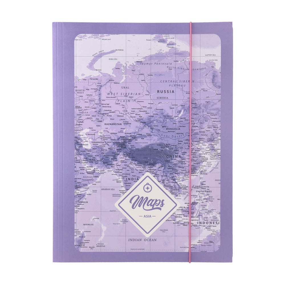 Biro Time Apex 10 Folder, with elastic, A4, 10 mm, purple