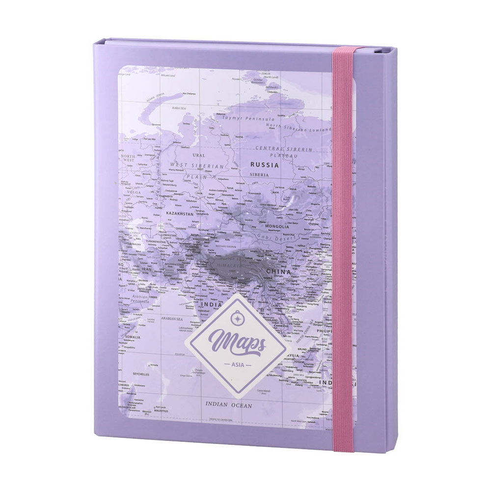 Папка Biro Time Apex 40, с ластик, А4, 40 mm, лилава