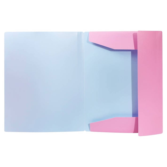 Папка Biro Time Mapp, с ластик, А4, розова