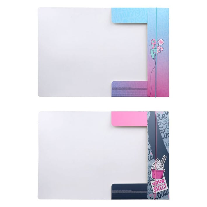 Папка Play Apex 10, с ластик, за момичета, 10 mm, асорти, 1 брой