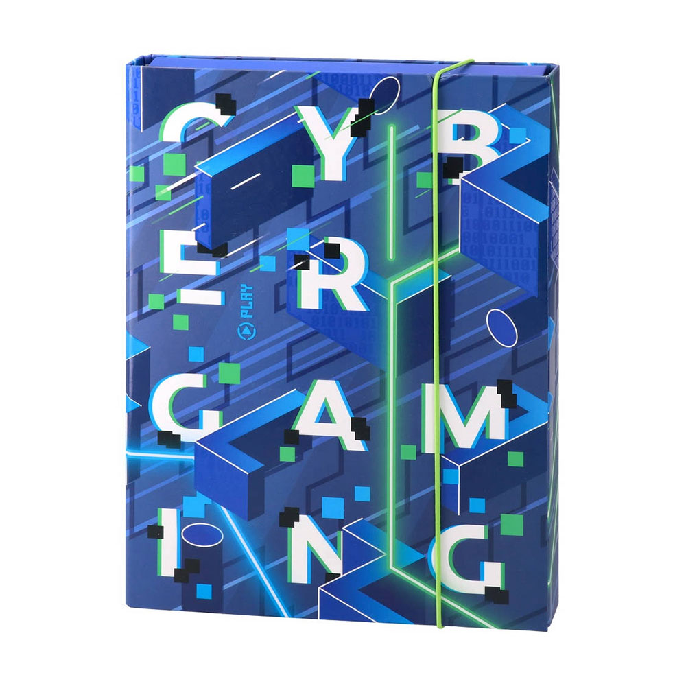 Папка Play Apex 40, с ластик, за момчета, 40 mm, асорти