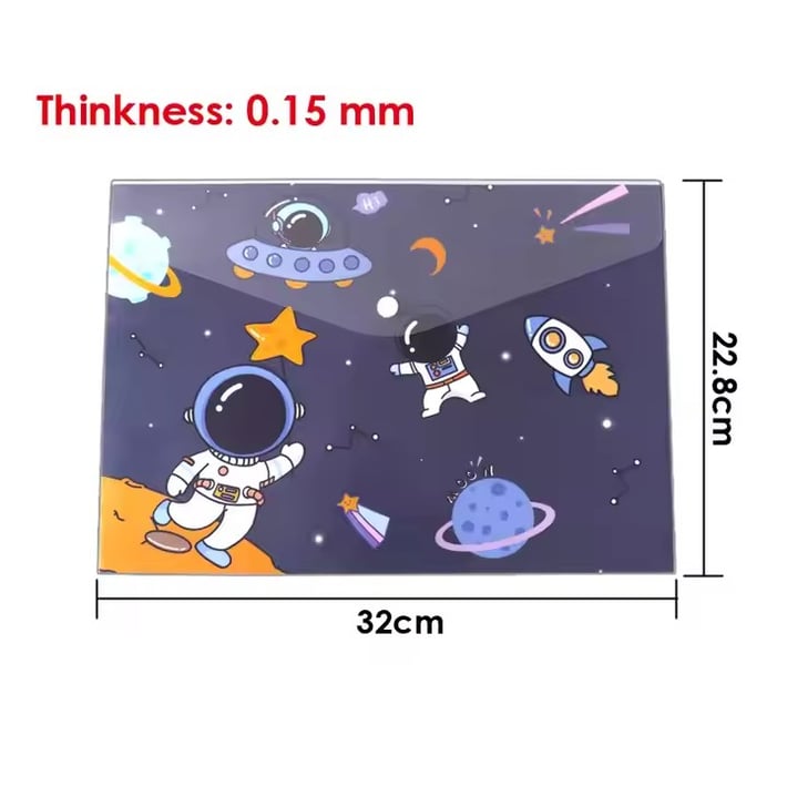 Foska Folder Cosmos, A4, with snap button