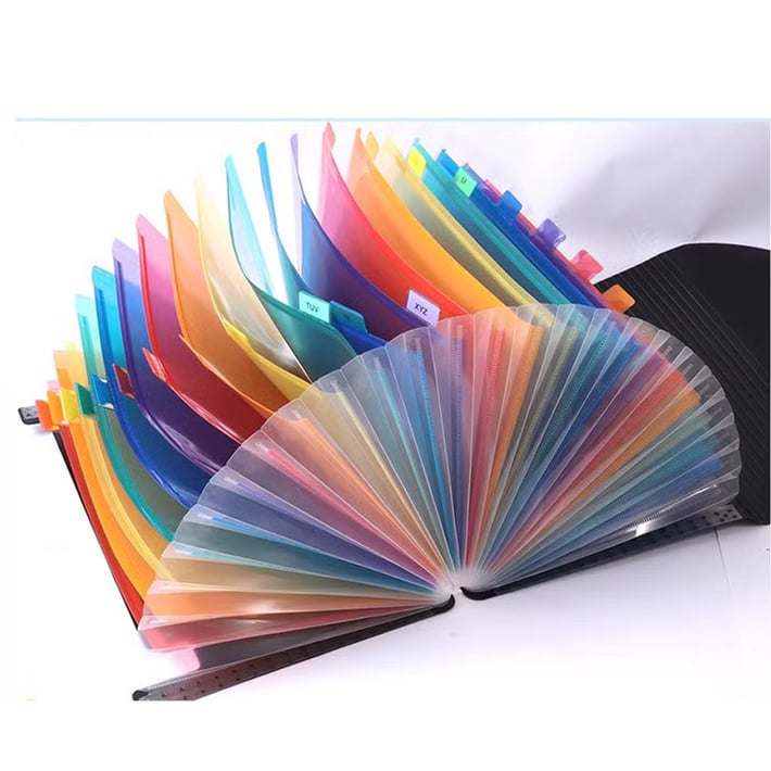 Foska Папка, тип хармоника, A4, с 25 отделения, черна