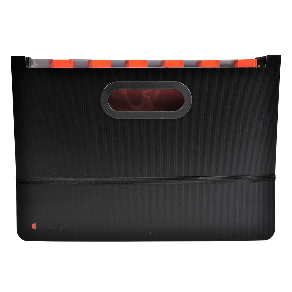 Exacompta Folder Exactive, accordion type, 24 sections, PP, black