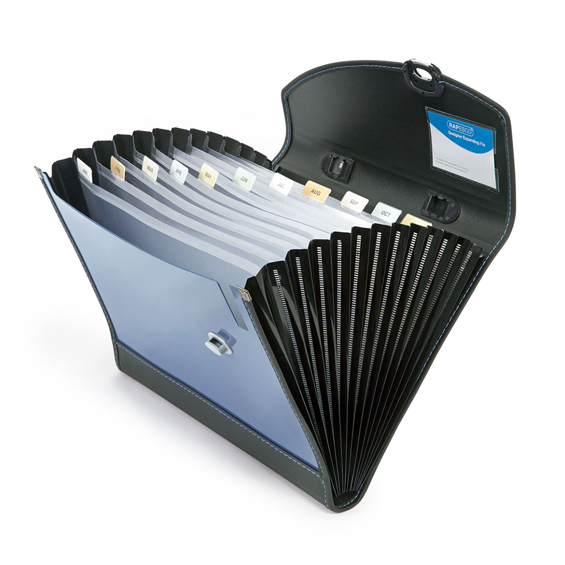 Rapesco Expanding File, 13 sections, blue