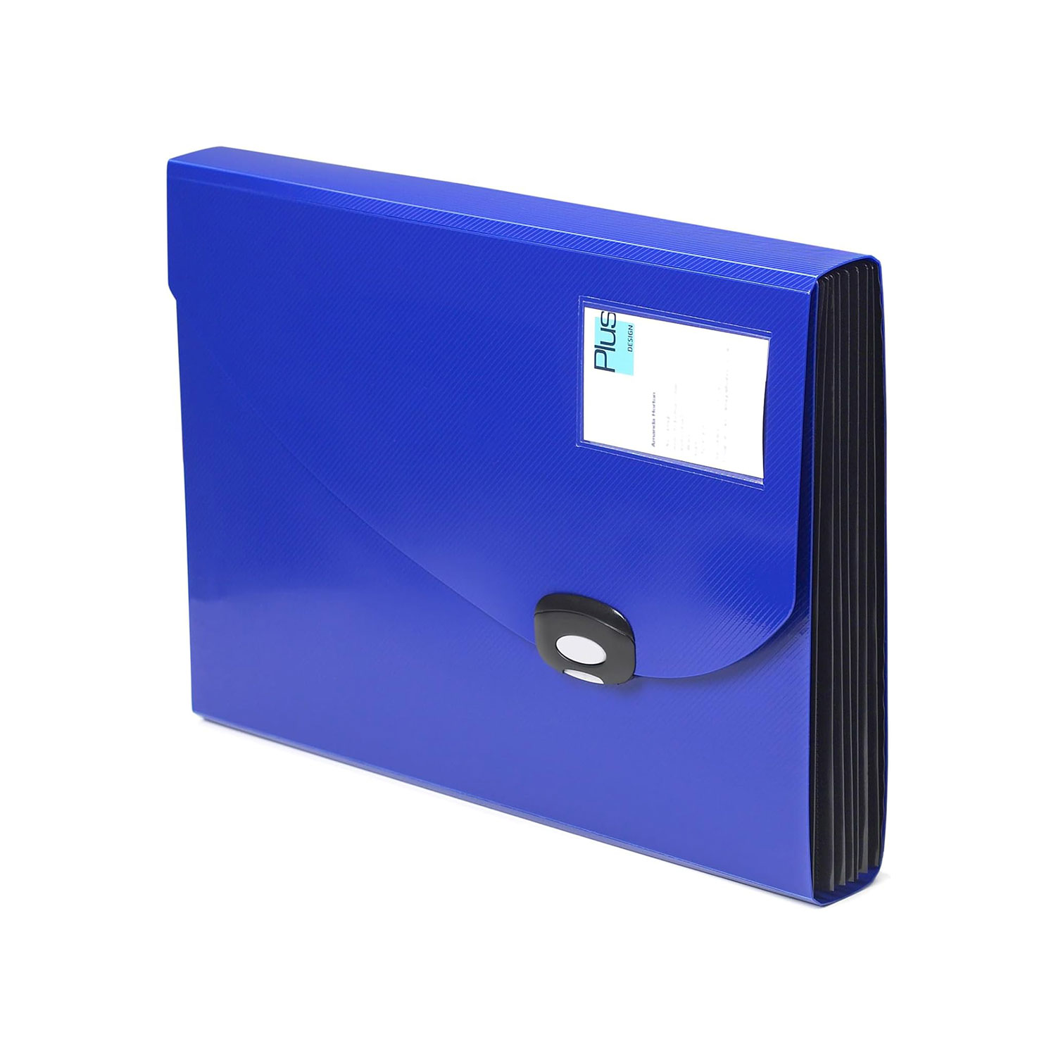 Rapesco Folder, accordion type, with 13 compartments, A4+, blue