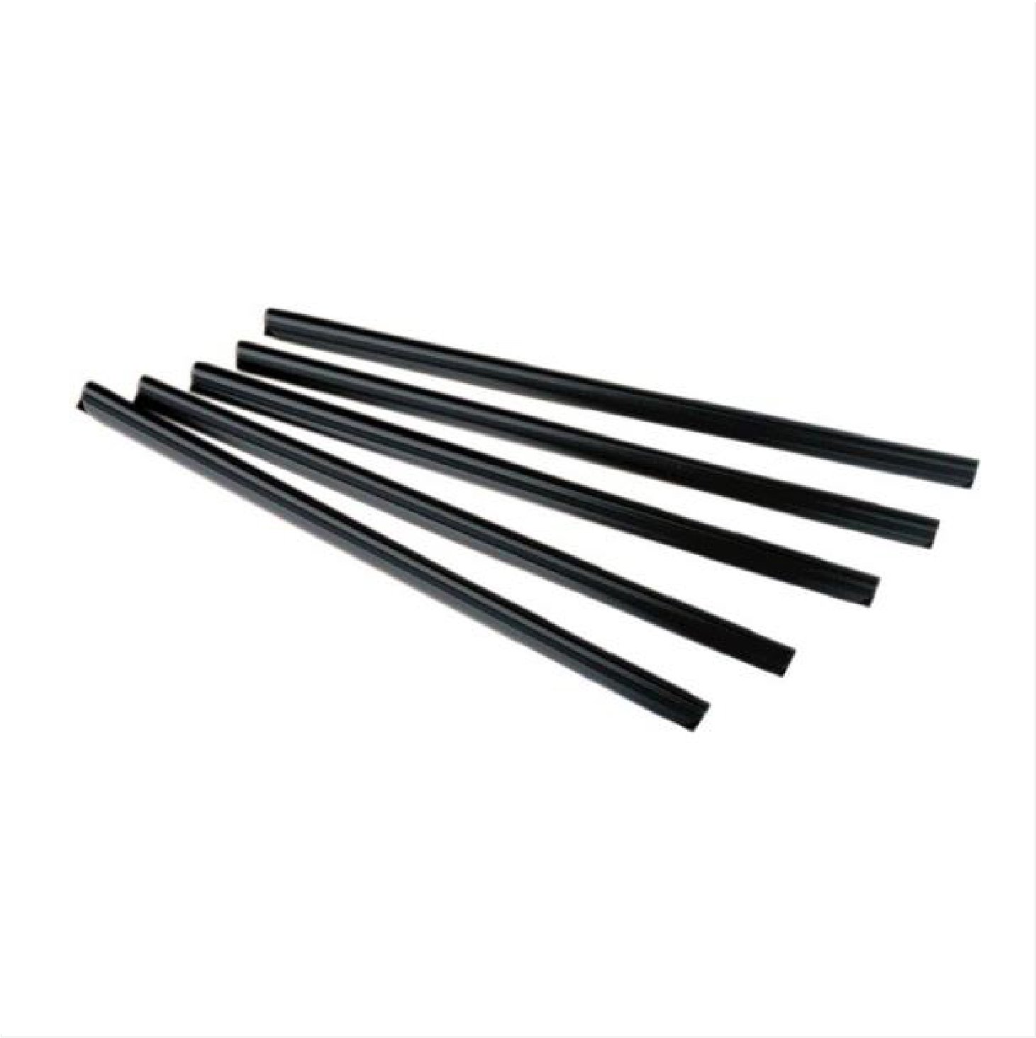 Foska Binding Bars, 6 mm, black, 100 pieces