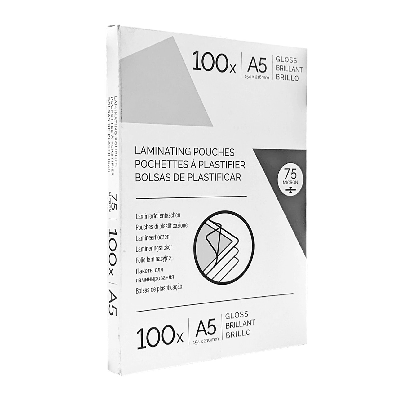 Fellowes Laminating pouches, A5, 75 ?m, 100 pcs
