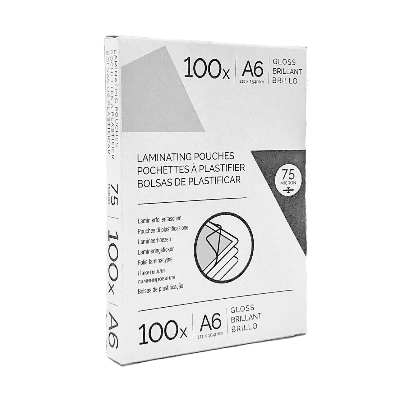 Fellowes Laminating pouches, A6, 75 microns, 100 pcs
