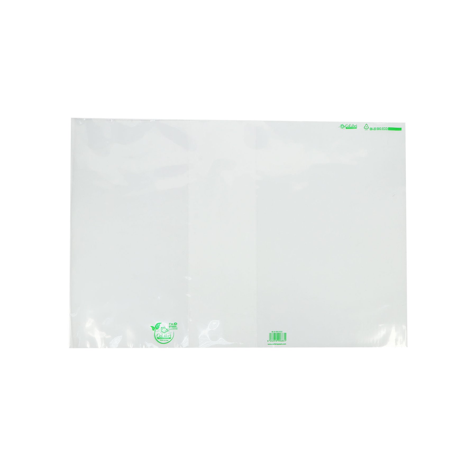 Colibri Book cover Standard Eco, transparent, 49 x 32 cm, 250 pieces