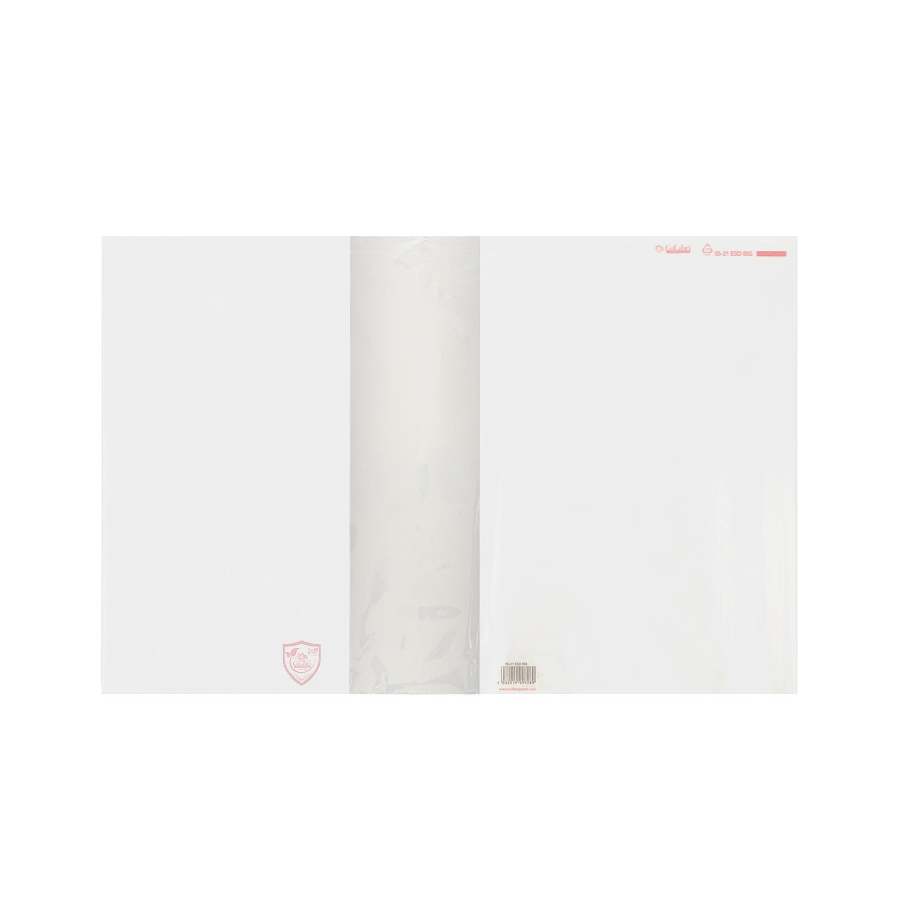 Colibri Book Cover Big Eco Shield, transparent, 63 x 43 cm, 125 pieces