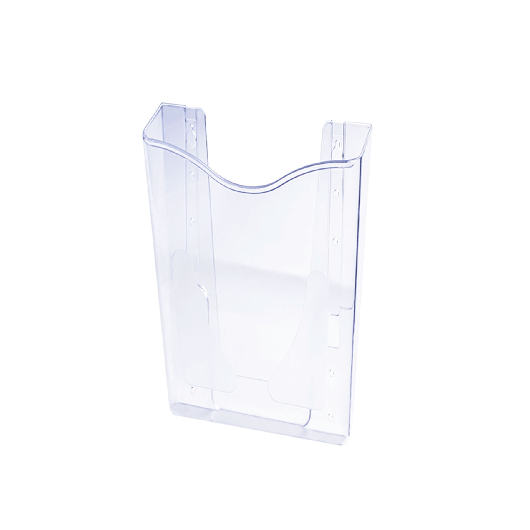 KEJEA Wall Brochure Holder, Vertical, 99 x 210 mm, Transparent
