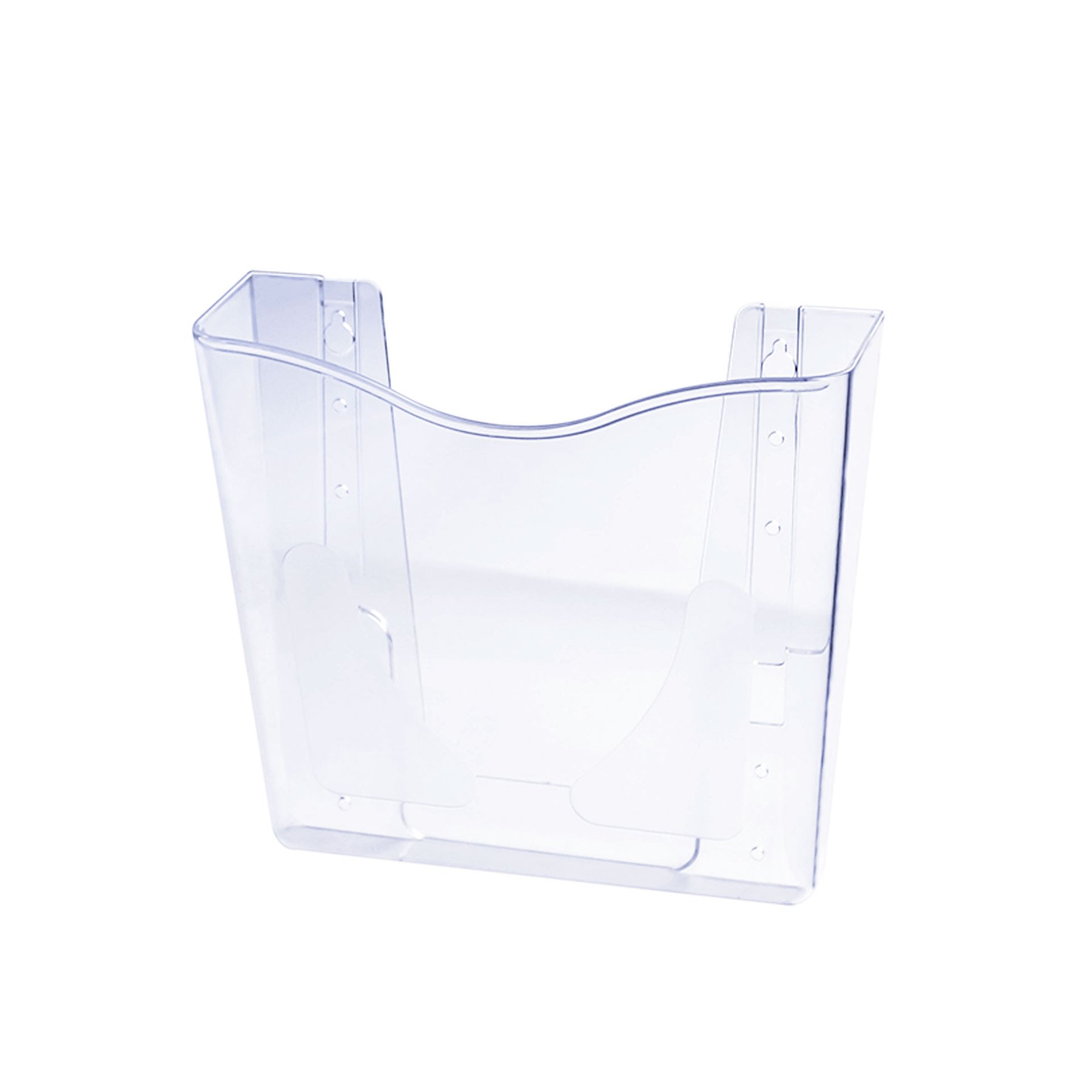 KEJEA Brochure Holder, wall-mounted, vertical, A5, transparent