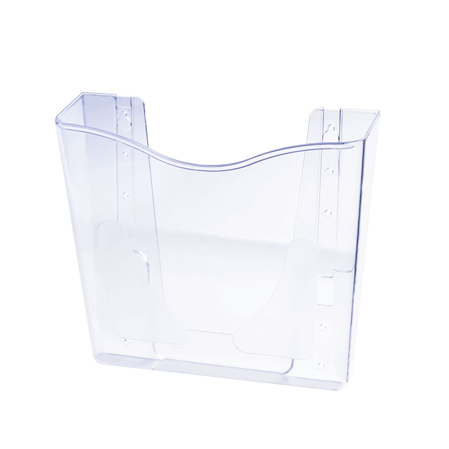 KEJEA Wall brochure holder, vertical, A4, transparent