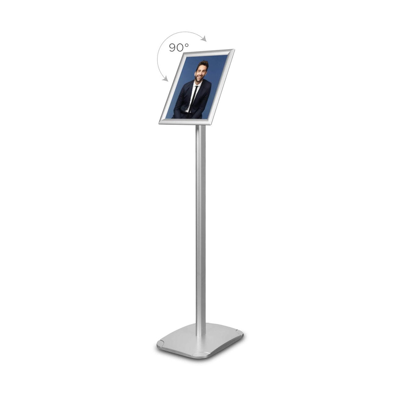 Standard Info display, A4, silver