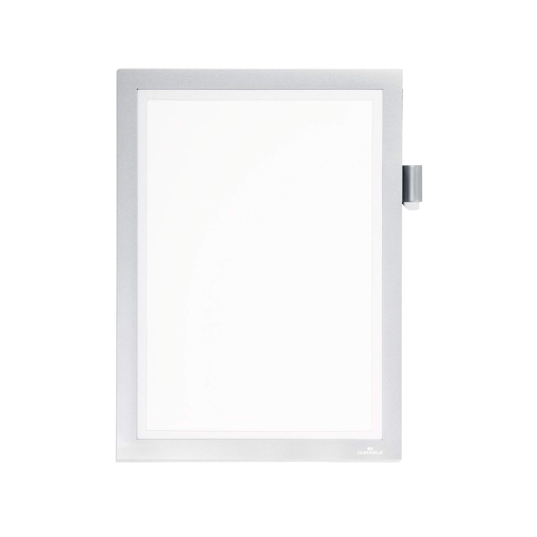 Durable Duraframe Note frame, self-adhesive, magnetic, A4, silver