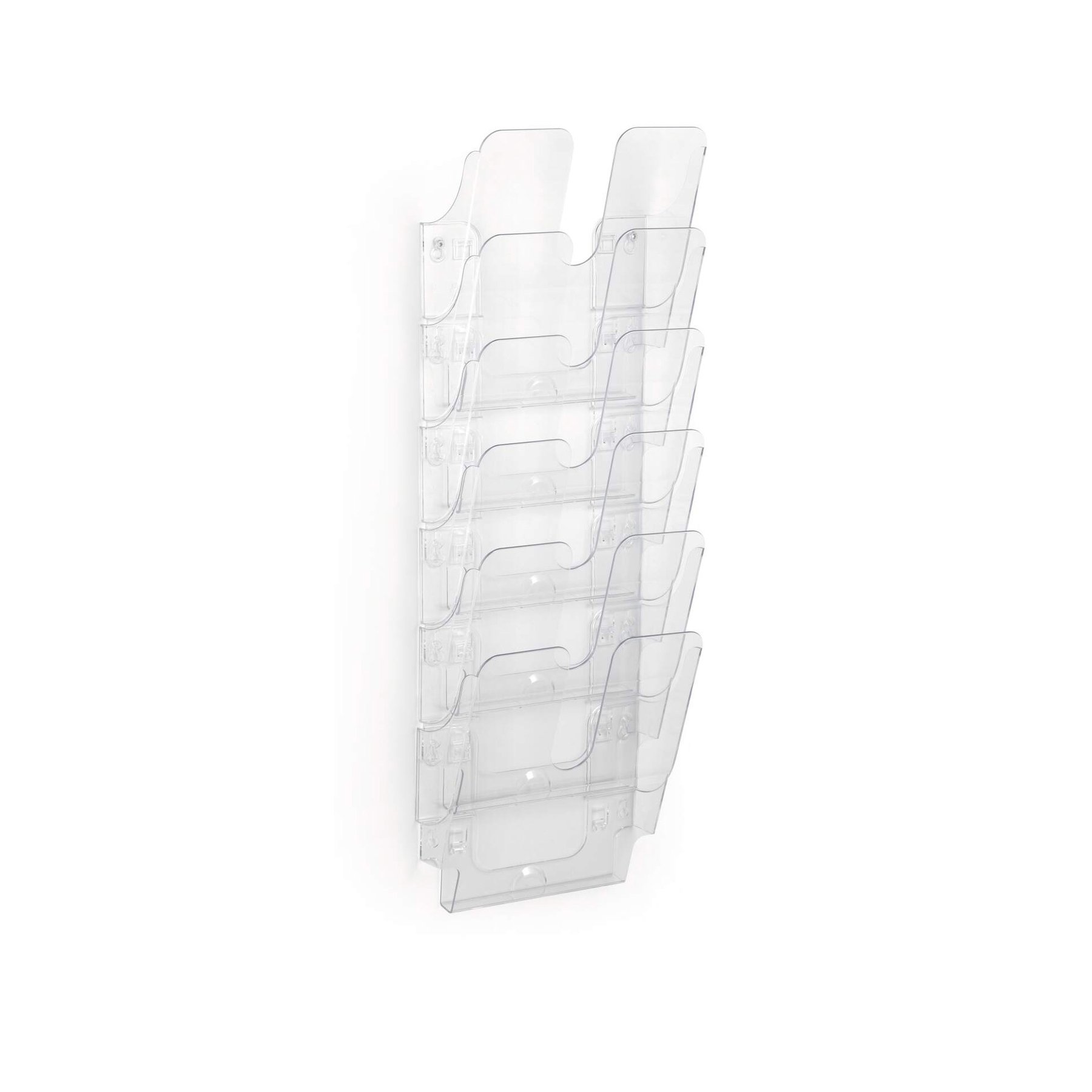 Durable Wall Rack Flexiplus, vertical, 6 x A4, transparent