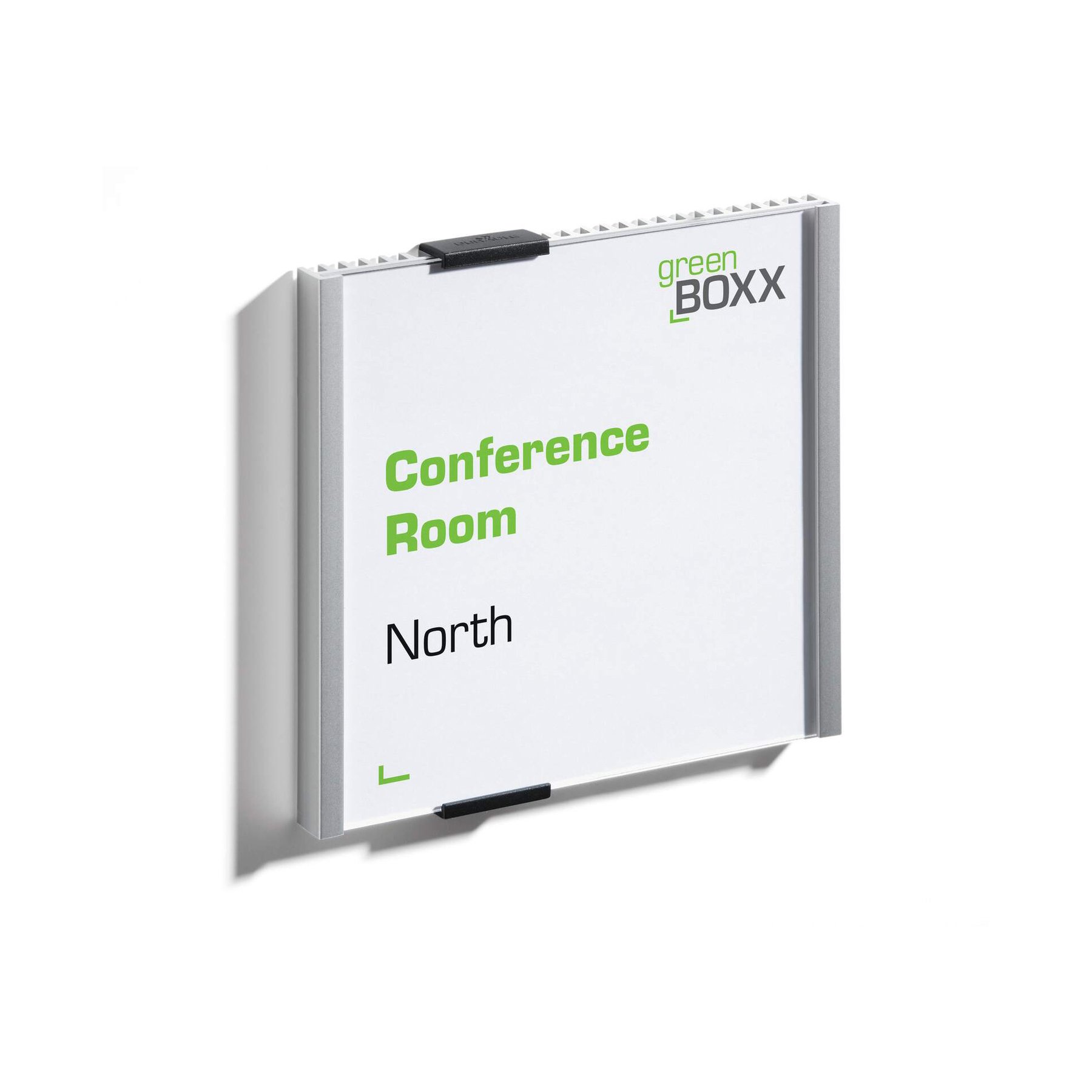 Durable Door Sign Info Sign, 149 x 148.5 mm, silver