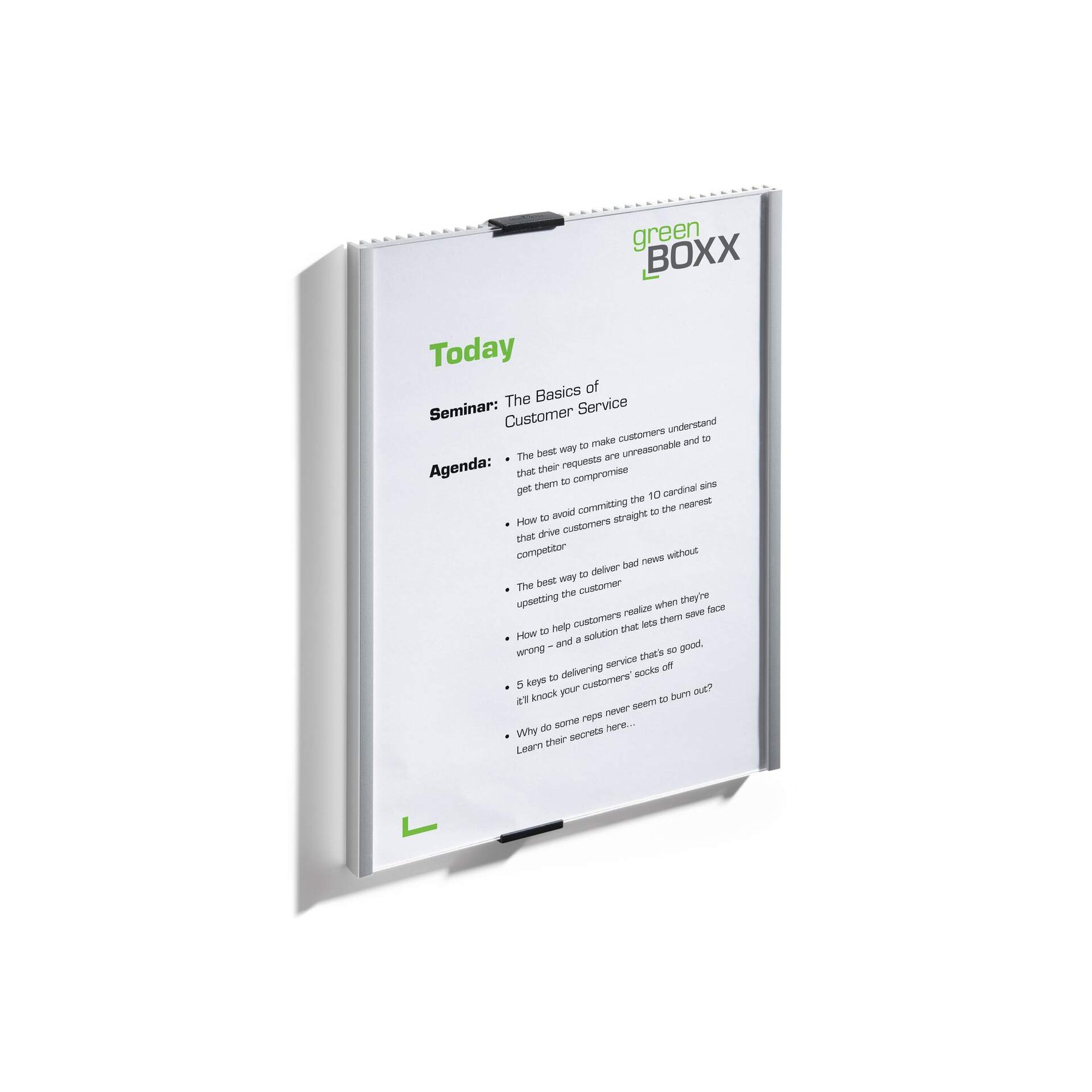 Durable Door sign Info Sign, vertical, A4, silver