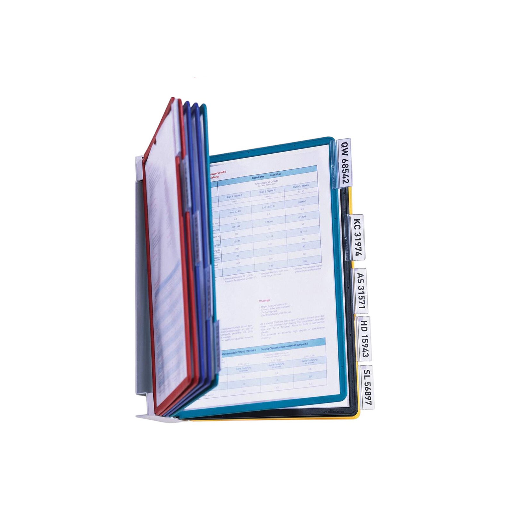 Durable Information system Vario Wall, A4, with 10 pockets, assorted