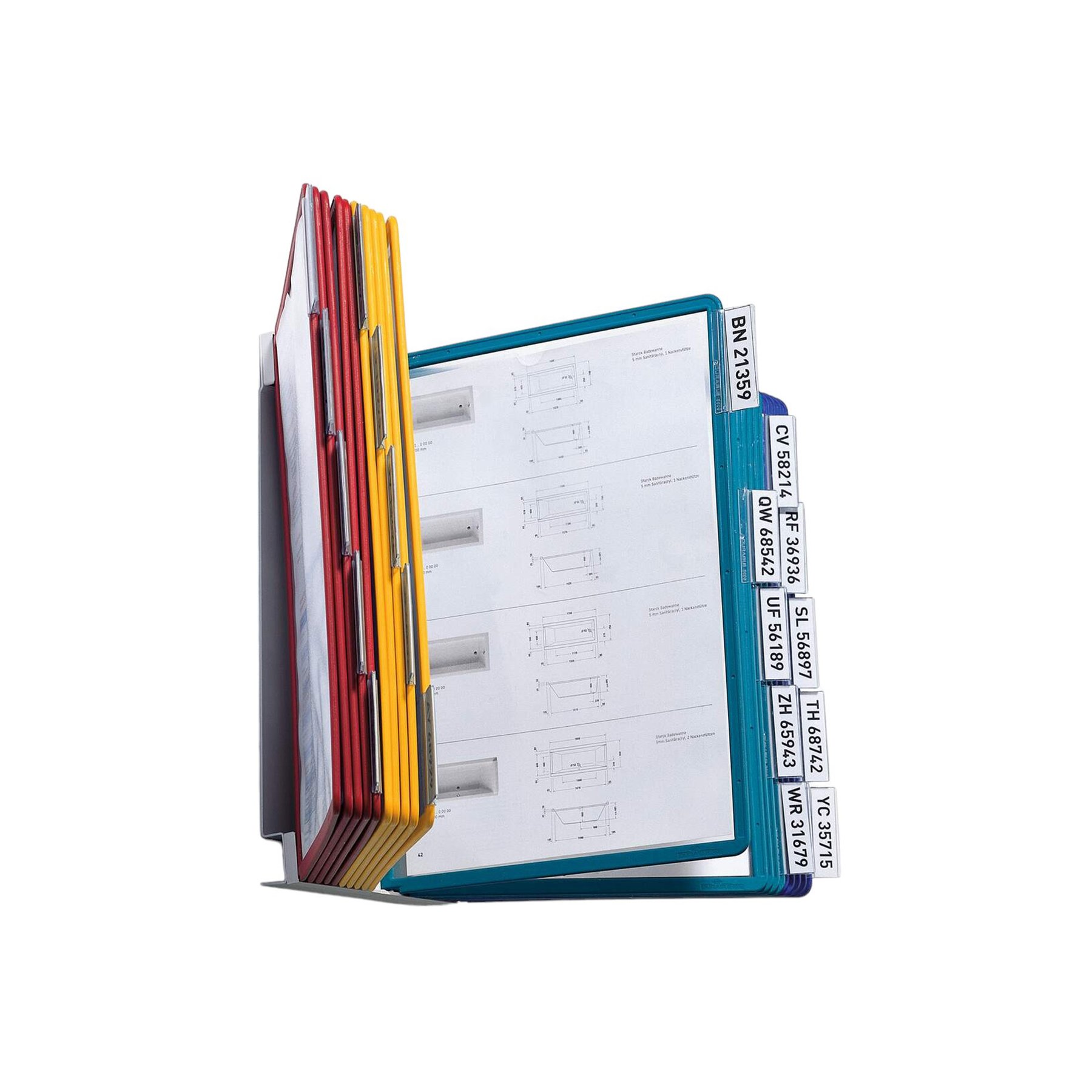 Durable Info system Vario Wall, A4, 20 pockets, assorted