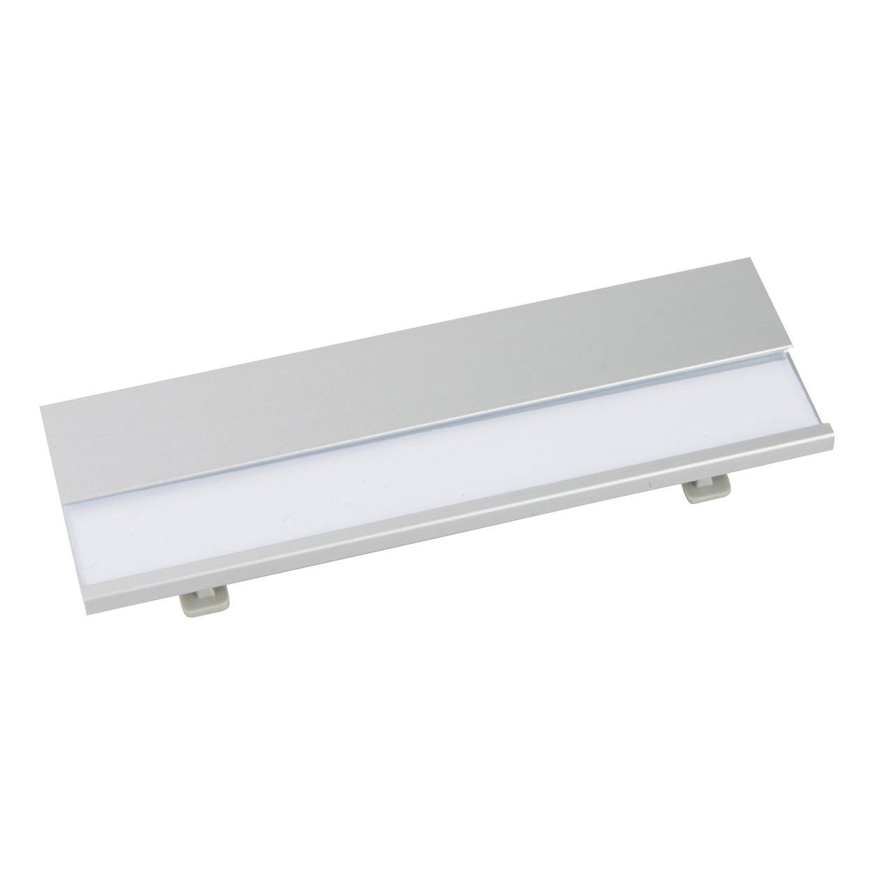 Cool Badge Bindel, aluminum, with pin, 70 x 25 x 4 mm, silver