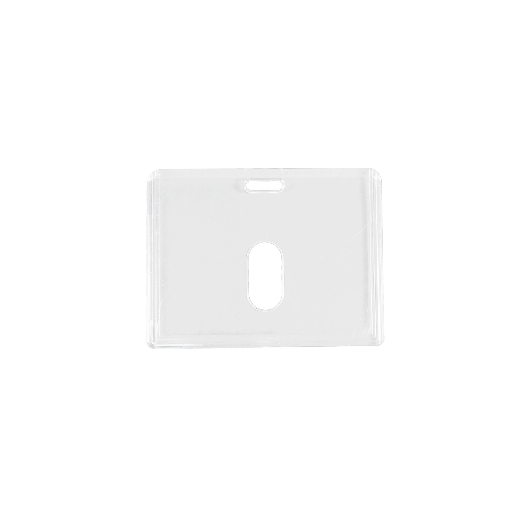 KEJEA Badge, acrylic, horizontal, 85 x 54 mm, crystal clear
