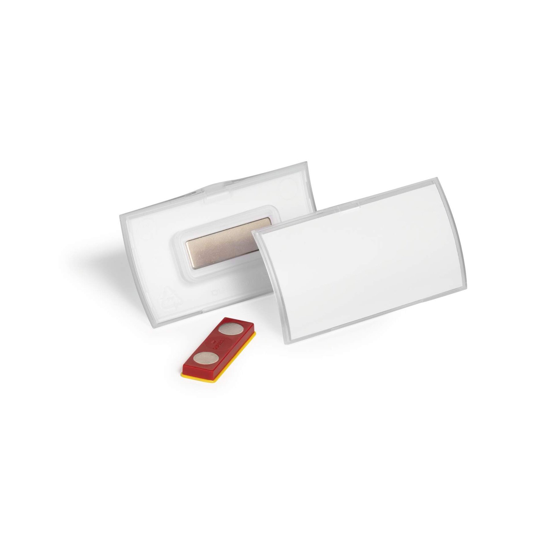 Durable Badge Click Fold, with magnet, horizontal, 40 x 75 mm, 10 pieces