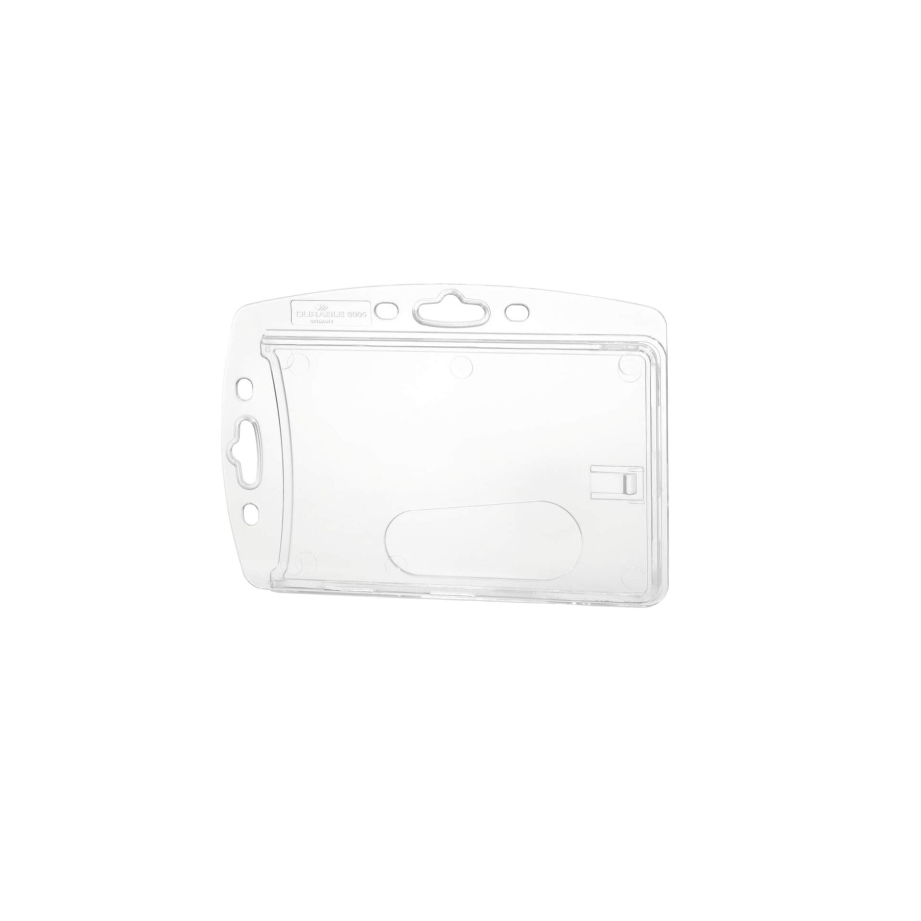 Durable Badge Enclosed, horizontal and vertical, for 1 card, 10 pcs