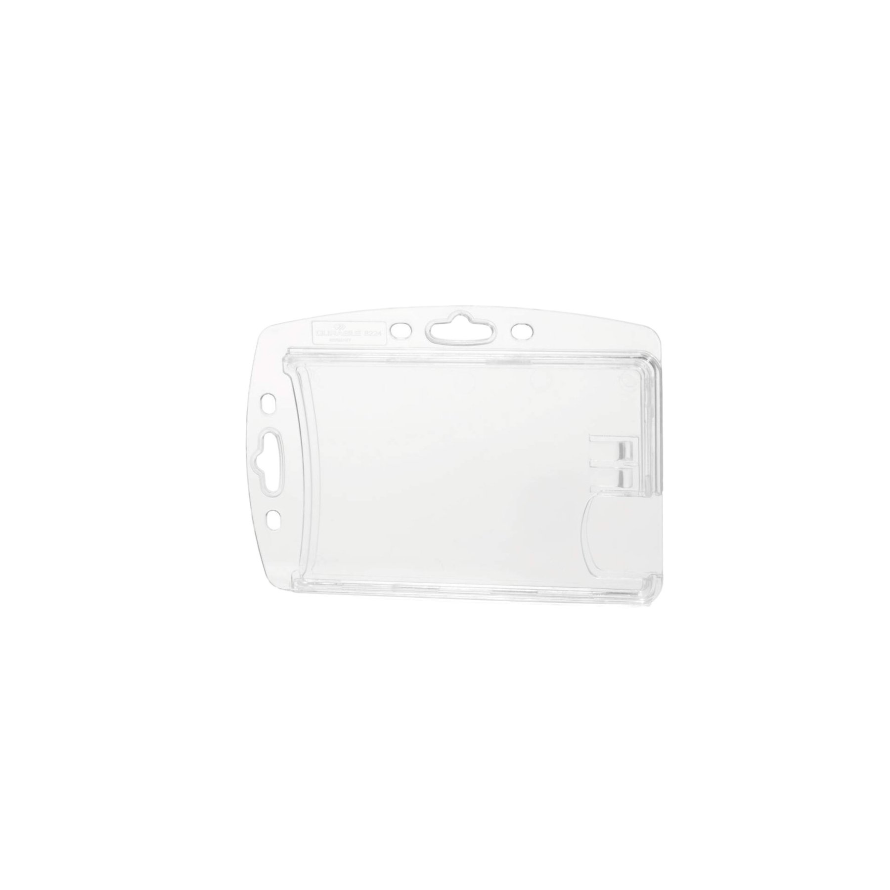 Durable Badge Holder Enclosed, horizontal and vertical, for 2 cards, 10 pieces