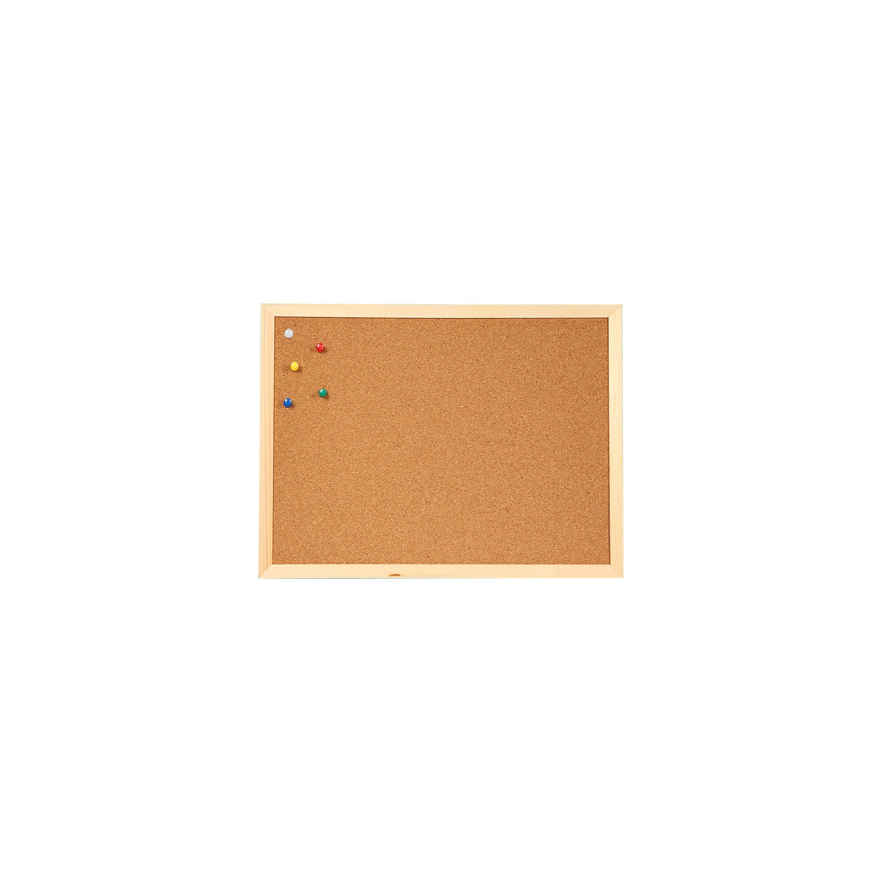 Office 1 Cork board, wooden frame, 30 x 40 cm, with 5 pushpins