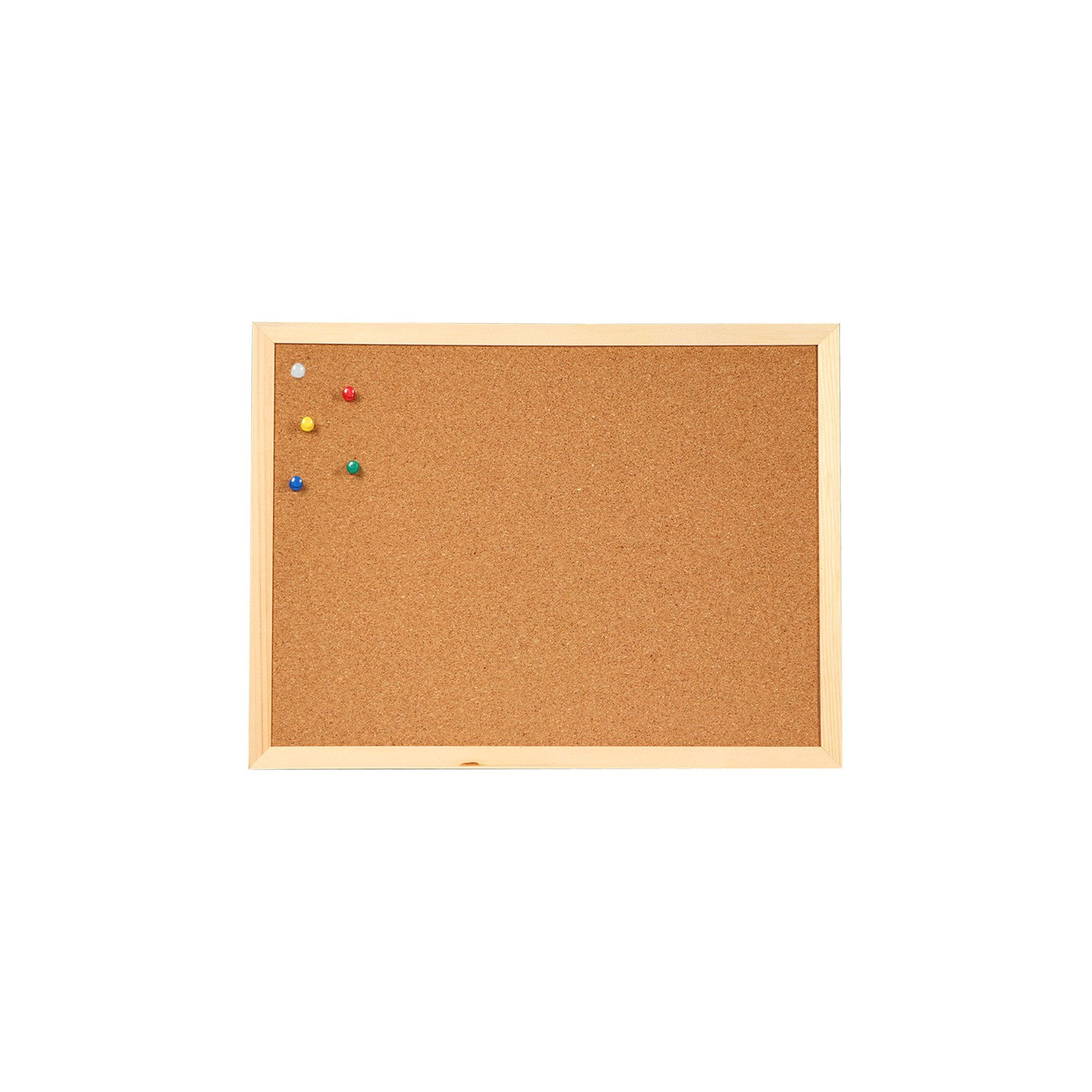 Office 1 Cork board, wooden frame, 40 ? 60 cm, with 5 pins included