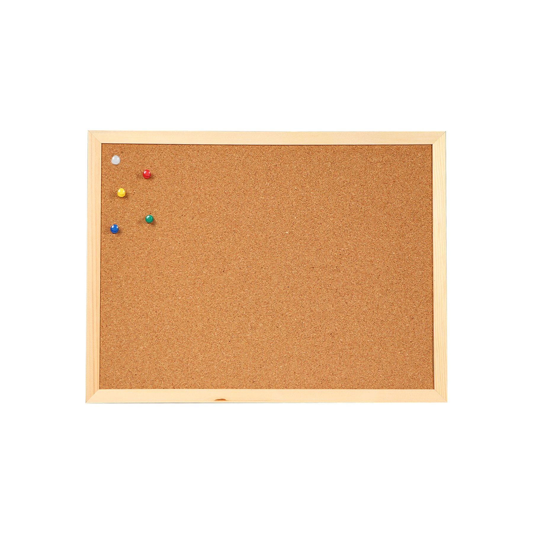 Office 1 Cork Board, with wooden frame, 60 x 90 cm, with 5 pins
