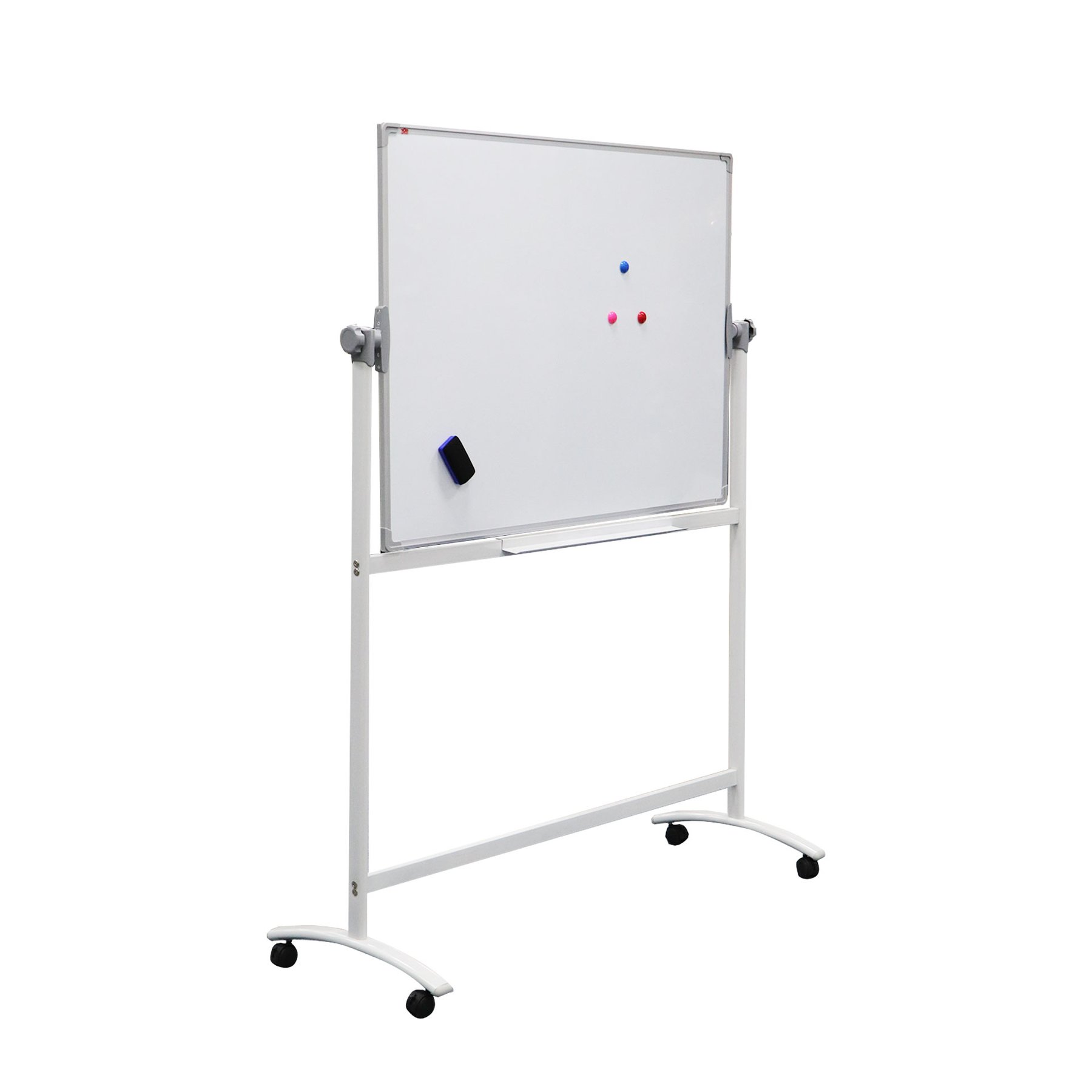Office 1 Whiteboard, 120 ? 180 cm, magnetic, double-sided, on wheels