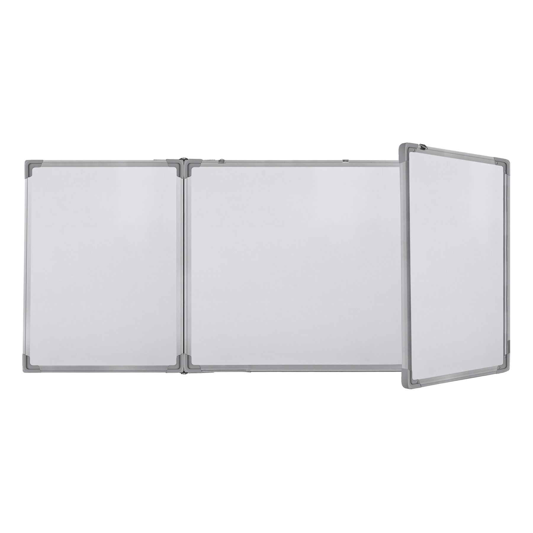 Office 1 Whiteboard, triple, 120 x 480 (120 + 240 + 120) cm, magnetic, aluminum frame