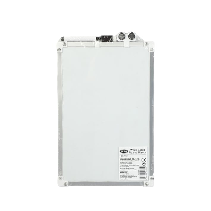 BEIFA BOARD WHITE SETTING DOUBLE-SIDED WITH MARKER AND MAGNITES 20x30 CM