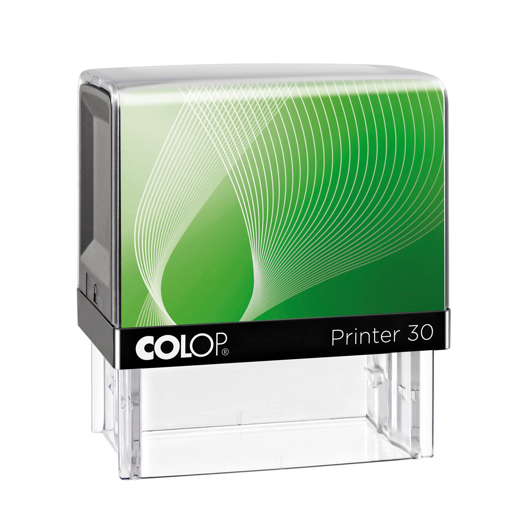 Colop Stamp Green Printer 30, rectangular, 18 x 47 mm, blue, with pad
