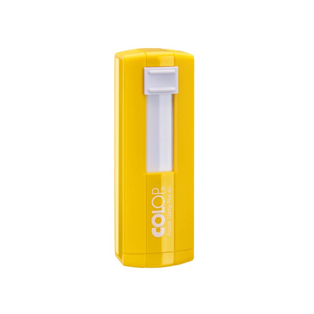 Colop Stamp PSP 40, pocket, 58 x 22 mm, yellow-blue