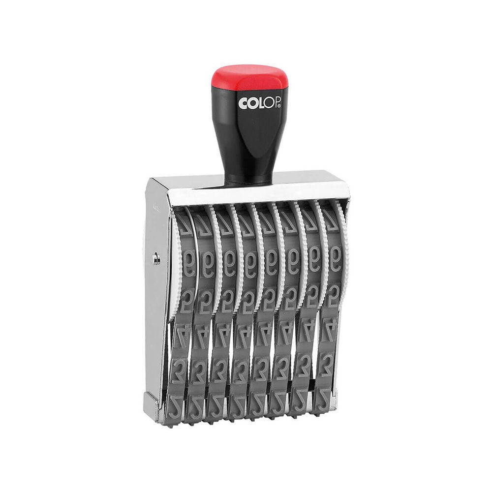 Colop Numbering stamp 12008, with 8 digits, 12 mm, manual