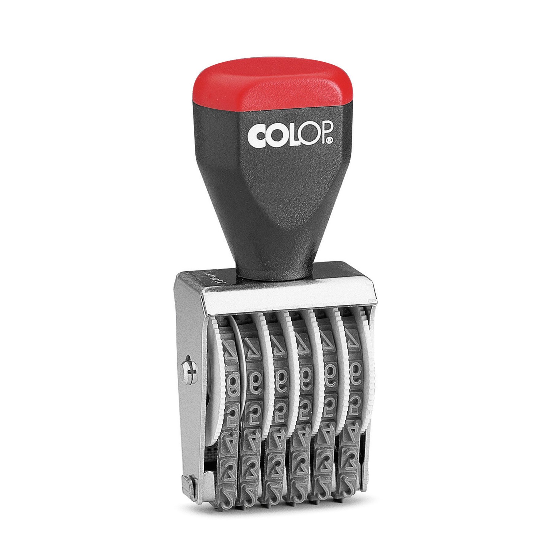 Colop Numberer 04006, with 6 digits, 4 mm, manual, black