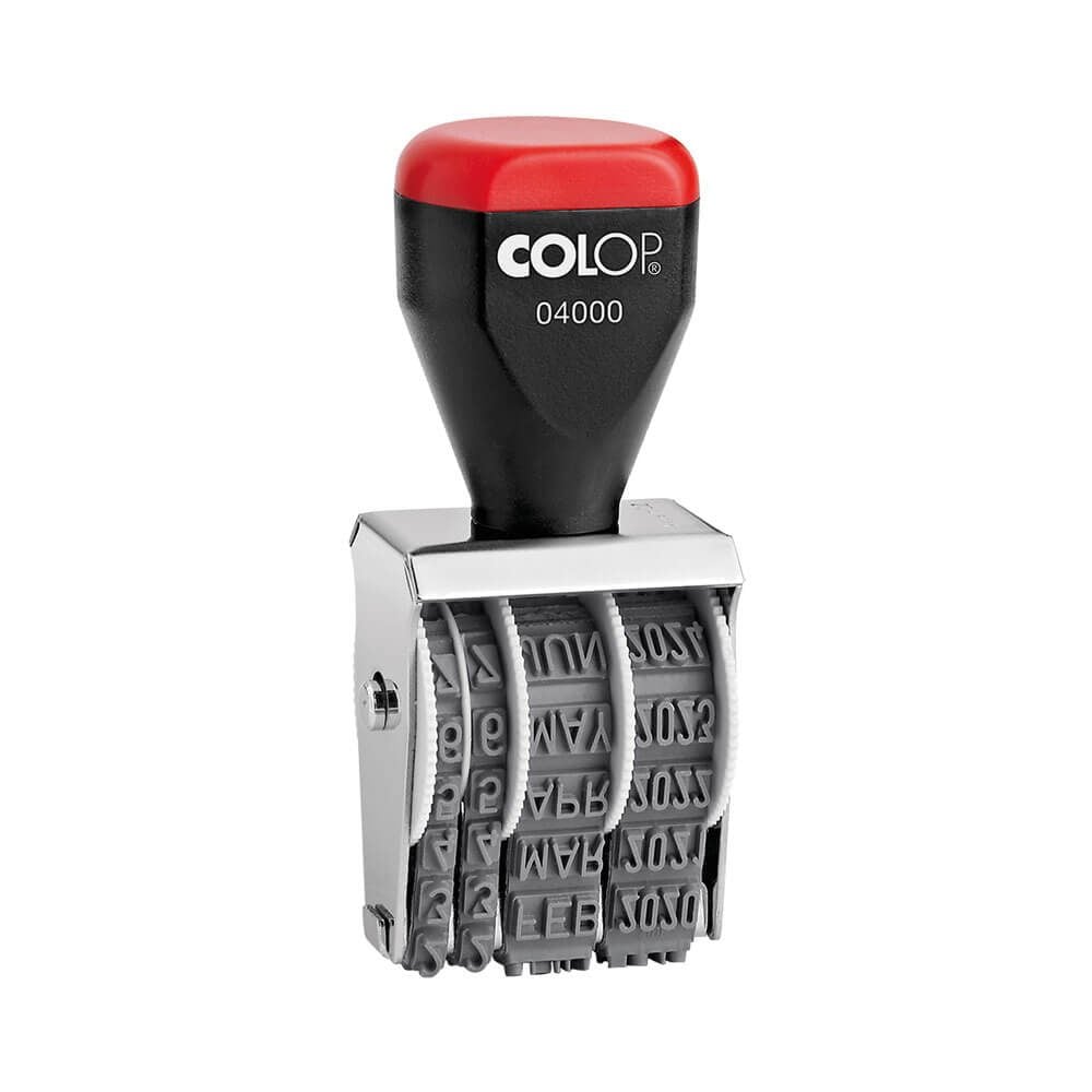 Colop Date Stamp 04000/04, with Letters, 4 mm
