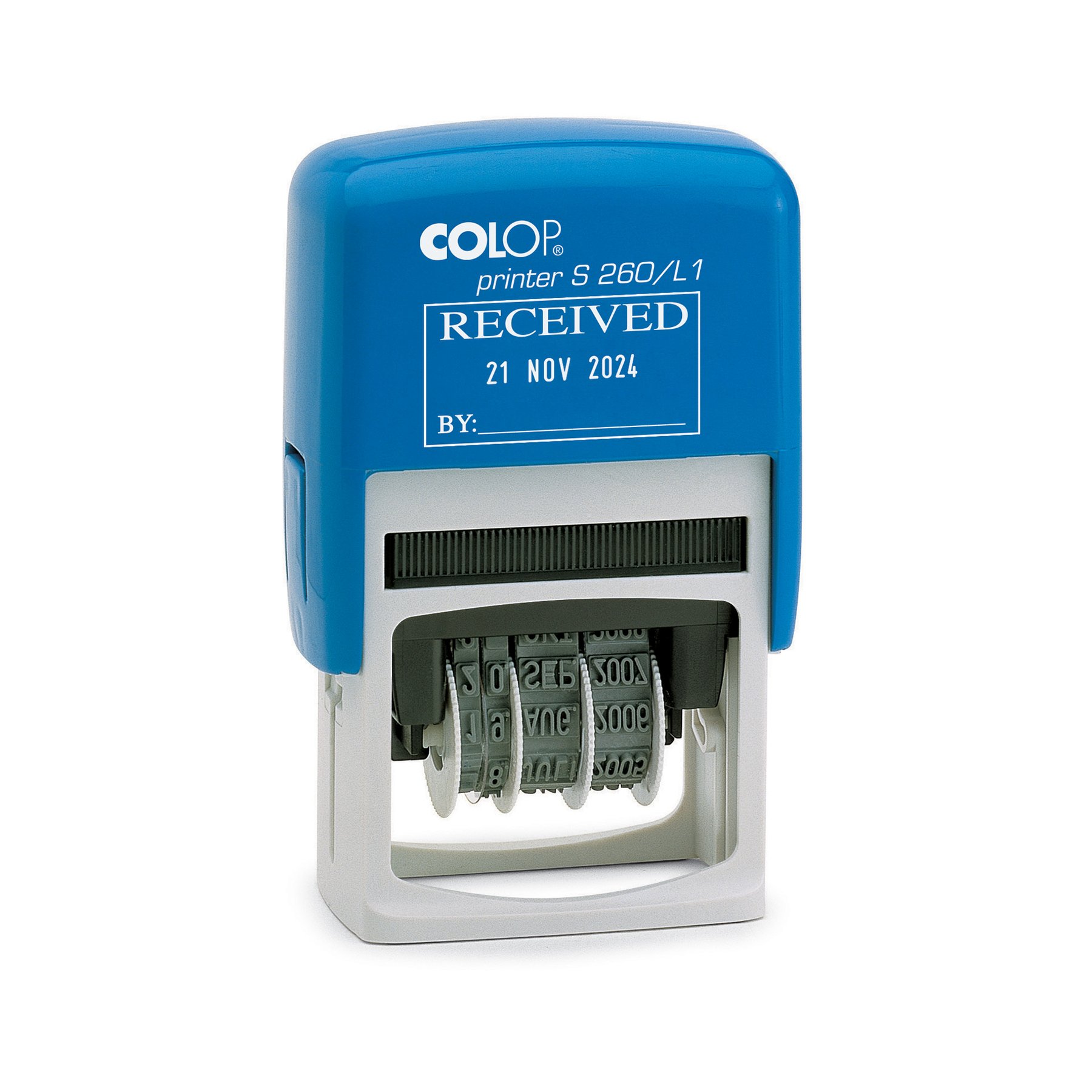 Colop Dater S260/04, with letters and cliche, 24 x 45 mm, black