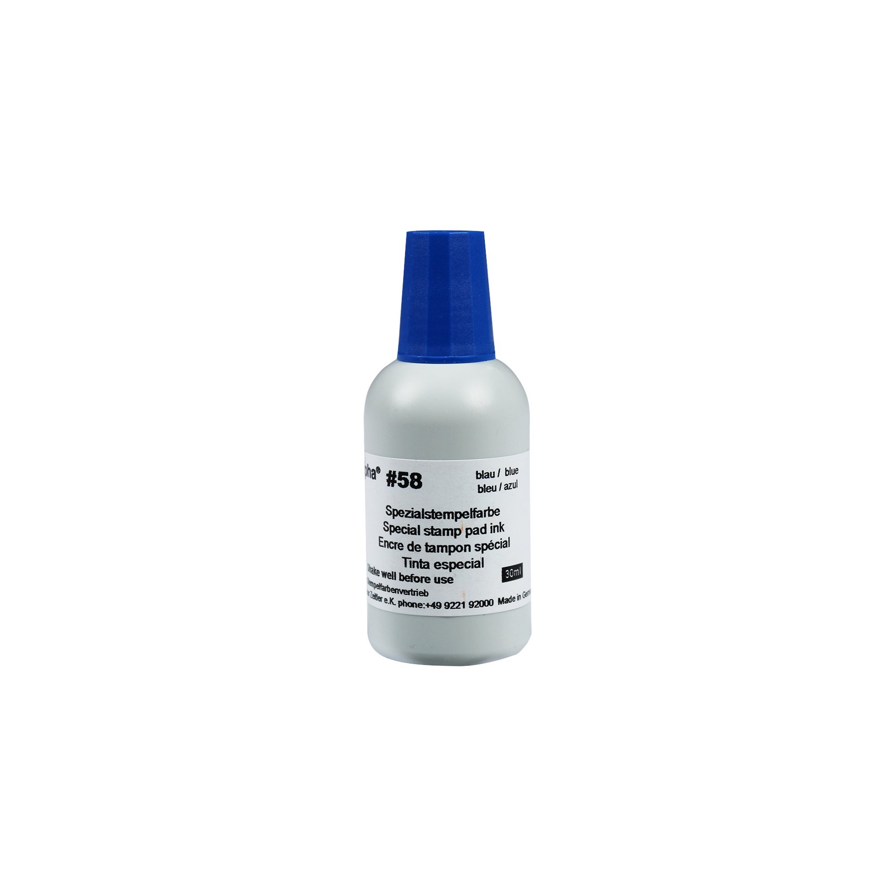 Colop Ink for Pad Alpha 58, 30 ml, quick-drying, blue