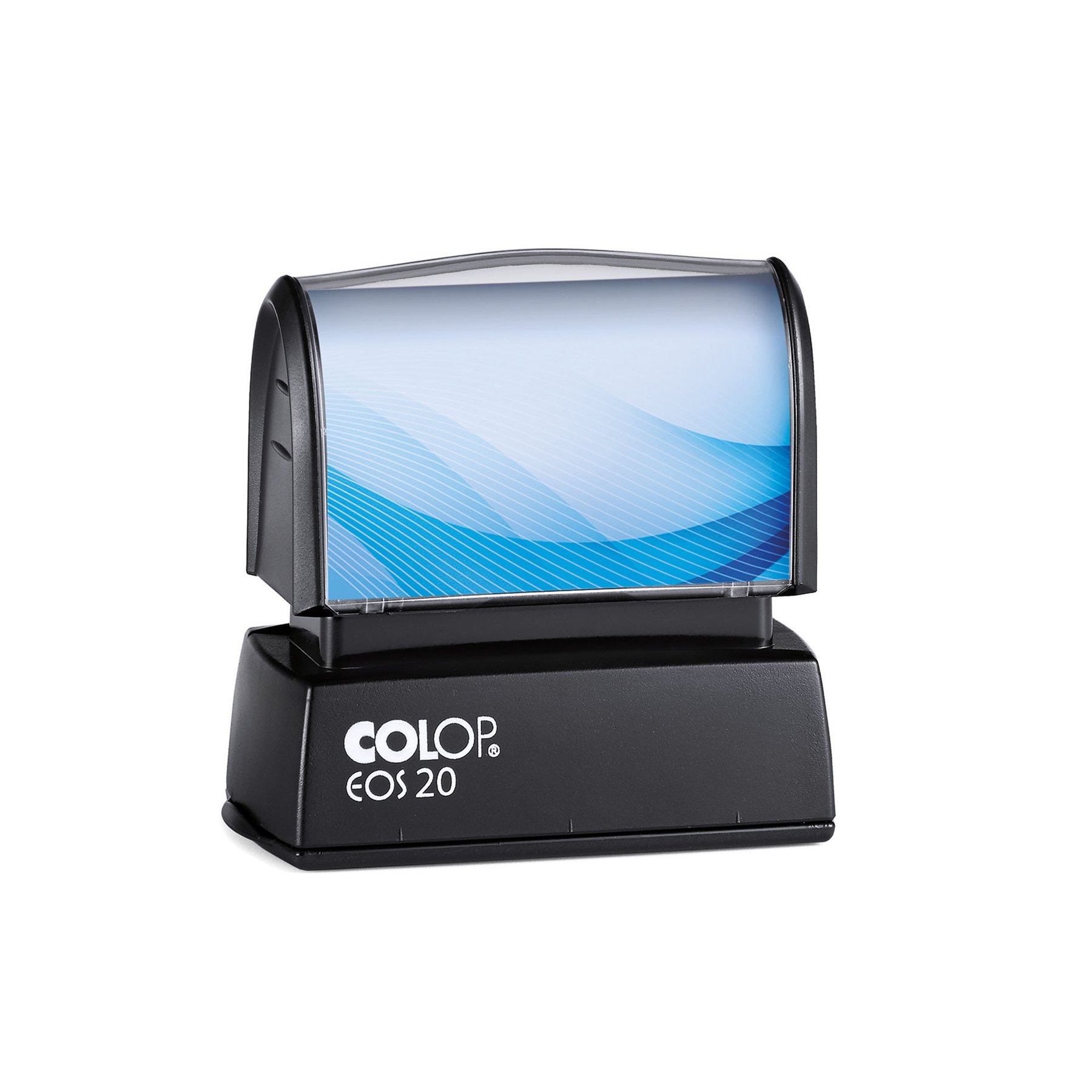 Colop Stamp EOS 20F, pocket, rectangular, 38 x 14 mm, blue