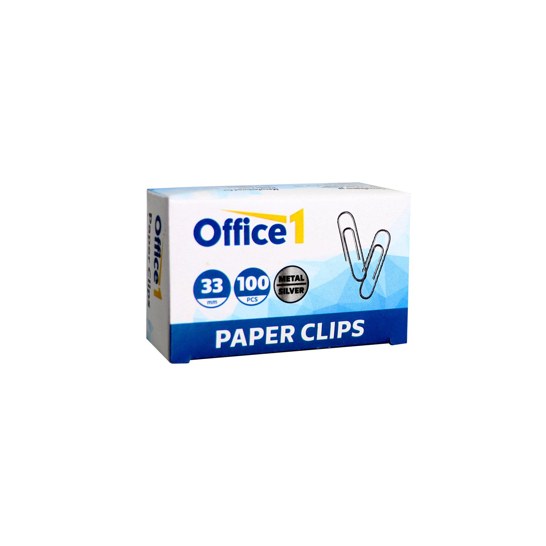 Office 1 Paper clips, 33 mm, 100 pieces