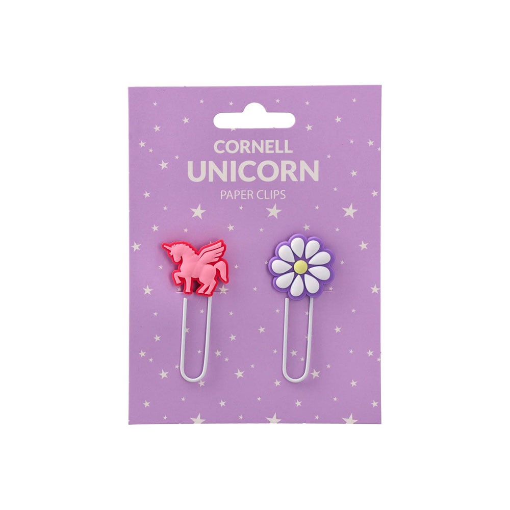 Sazio Cornell Paper Clips, Unicorn, 2 Pieces
