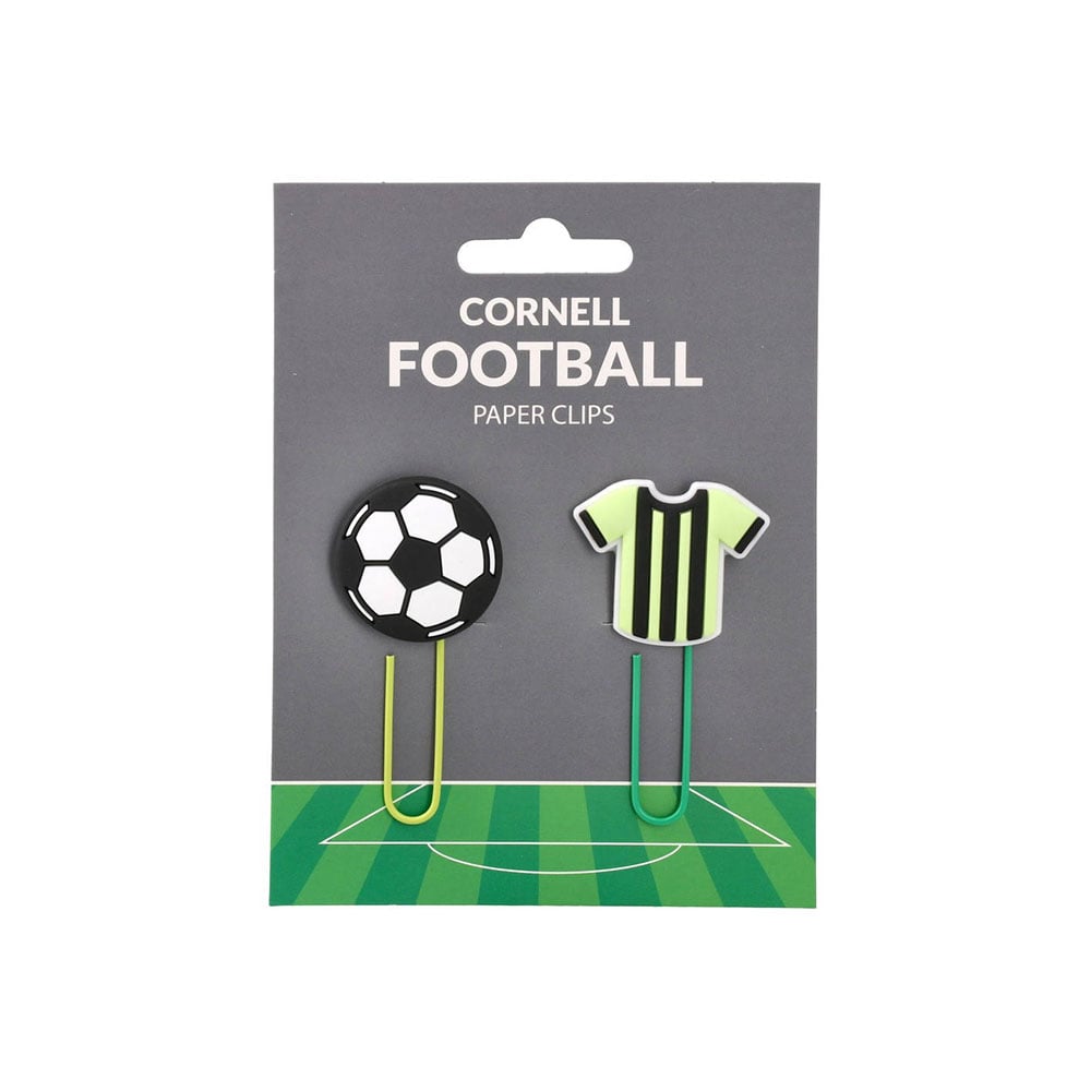 Sazio Cornell Paper Clips, Football, 2 Pieces