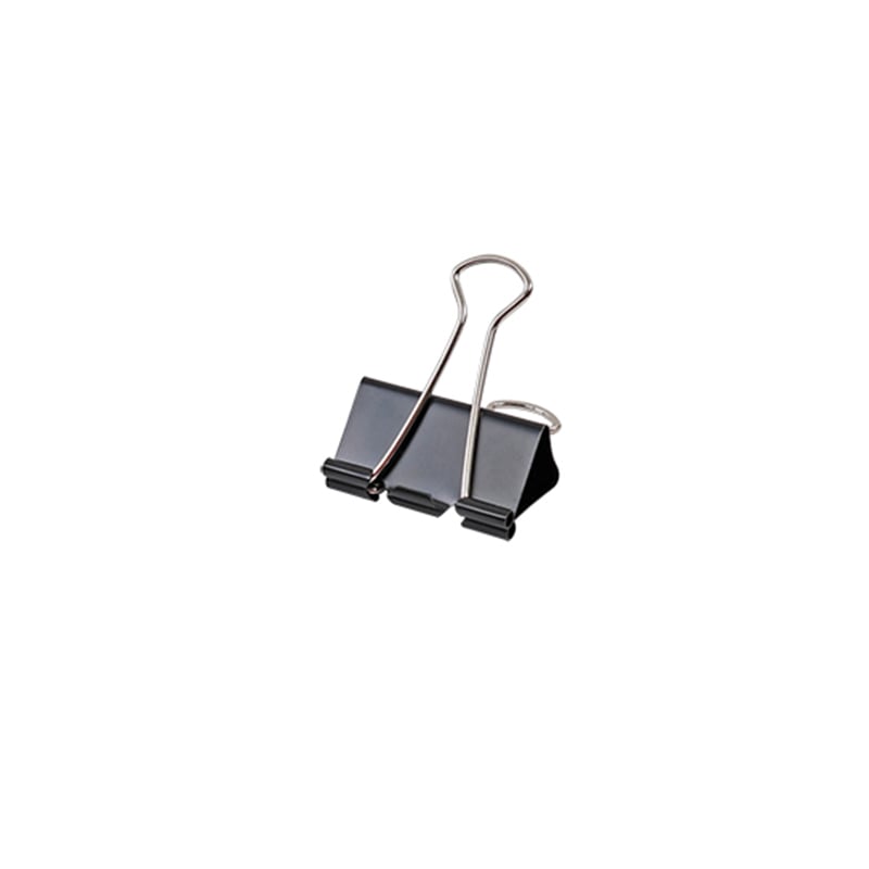 Foska Money Clips, 15 mm, 12 pcs, Black