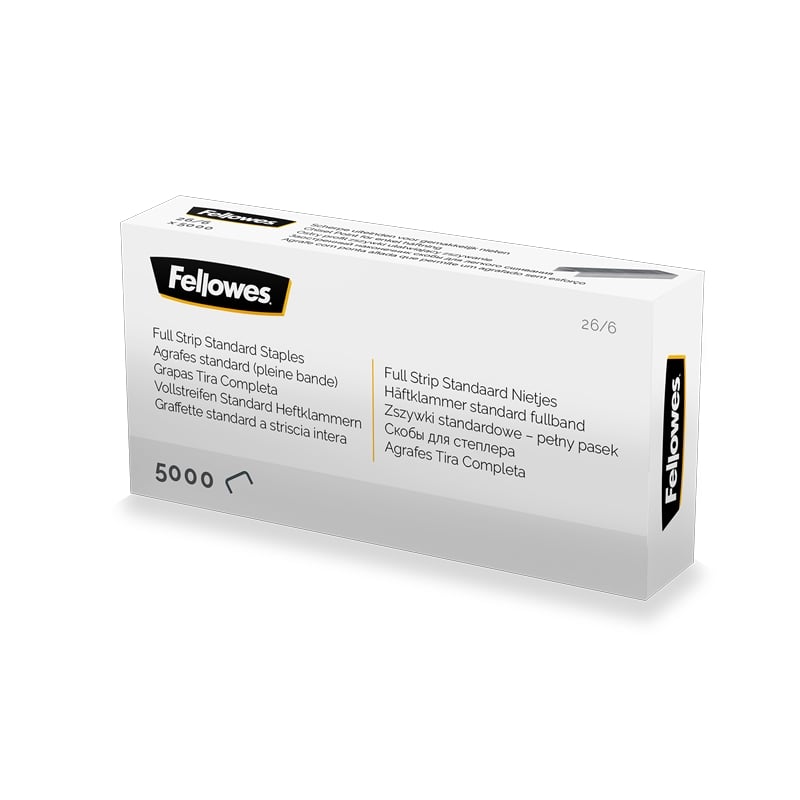 Fellowes Staples, size 26/6 mm, 5000 pcs